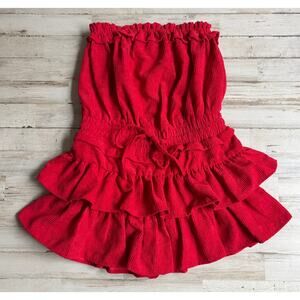 XOXO Indie Collection Red Shorts Romper sz S EUC